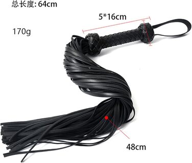 Пляшка для БДСМ: шкіряний плетище для еротичних ігор, косплею та зв'язування