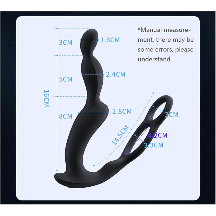 Вібратор для анусу, масажер простати, сексуальна іграшка для дорослих