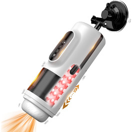 Електричний мастурбатор для чоловіків - чаша з насосом, вібрацією та підігрівом. Масажер для статевих органів