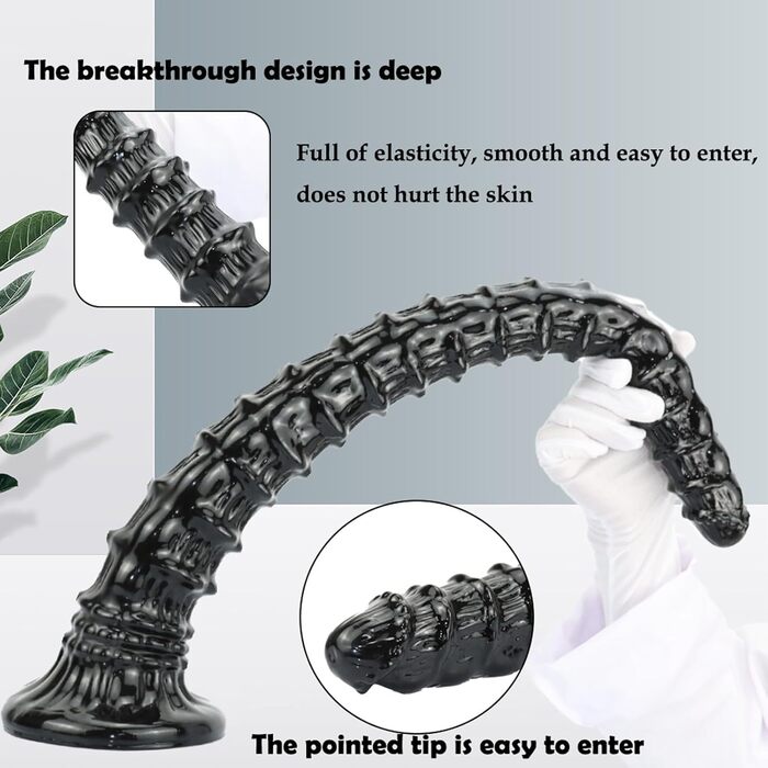 Анальні масажери Yasexx Giant Monster - супердовгий анальний дildo з присоскою та масажером простати. Стимуляція G-точки, для чоловіків та жінок, 60 см