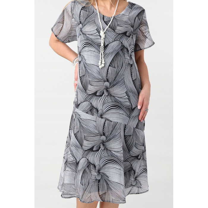 Коктейльна шифонова сукня міді FEMIMODA, розмір 44