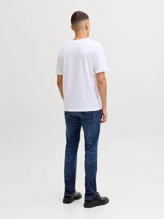 Чоловічі джинси Jack & Jones Slim Fit JJIGLENN синього кольору, денім, 34W/32L