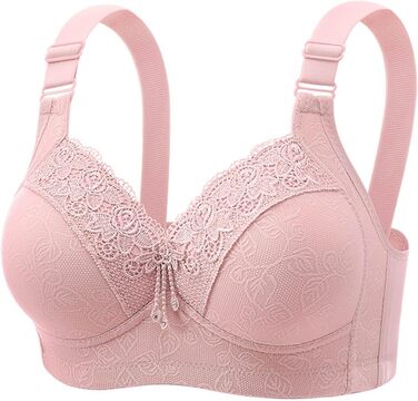 3 шт. бюстгальтер для жінок без кісточок Push Up, великий розмір, класичний комплект, м'який та зручний, для великих грудей, підходить для спорту та повсякденного носіння (зелений+сірий+рожевий), 100B