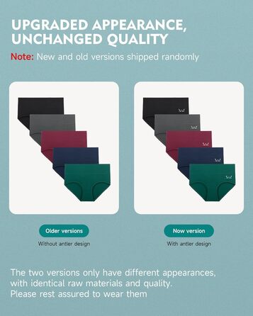 Танстік (TANSTC) труси жіночі 5 шт. бавовна, висока талія, дихаючі, м'які, XXL, червоний+синій+зелений+сірий+чорний