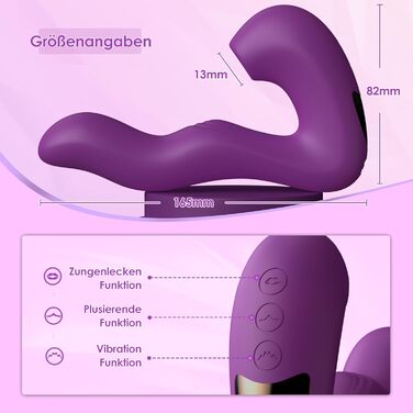 Вібратор-дзідло Yewuzer 3-в-1 з пультом керування (APP), секс-іграшка для жінок та пар, стимуляція G-точки, 10 режимів, вібратор-набір