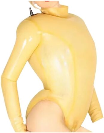 Латексний catsuit Gaylop: прозорий, сексуальний, з блискавками. Костюм для тіла, боді. Розмір M