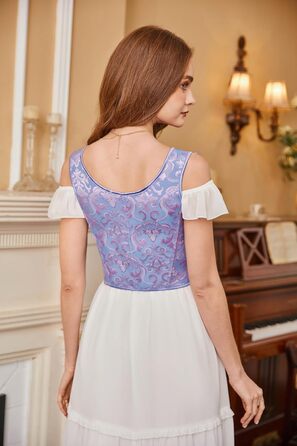 Корсет-жилет Steampunk SCARLET DARKNESS жіночий, фіолетовий жакард, середньовічний стиль, шнуровка