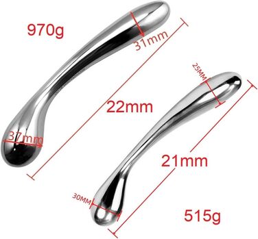 Анальний плаг з нержавіючої сталі, подвійний, металевий фальшивий ділдо, масажер G-точки, тренажер для ануса, дорослий секс-іграшка, великий розмір