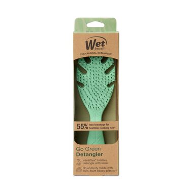 Еко-щітка для розплутування волосся Wet Brush Go Green Detangler, сіра — з м'якими щетинками IntelliFlex для всіх типів волосся