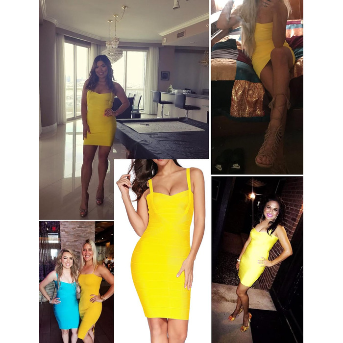 Жовте боді-плаття Meilun з тканини Rayon, без рукавів, розмір XL