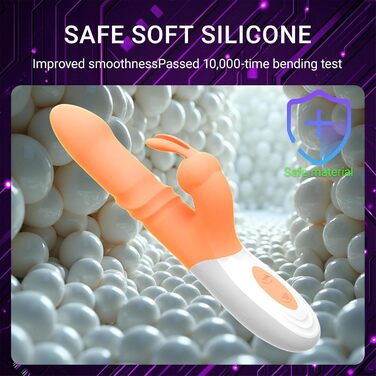 Вібратор G-Punkt, силіконовий вібратор для жінок, кліторальний, 10 режимів, телескопічний, анальний вібратор, для дорослих