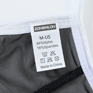 Чоловіча прозора трусика-стрінги BIATWOWR - чорний колір, розмір XL. Зручні, дихаючі, з м'якого матеріалу.