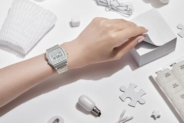 Класичний кварцовий годинник Casio F-91W водонепроникний з секундоміром, будильником та календарем