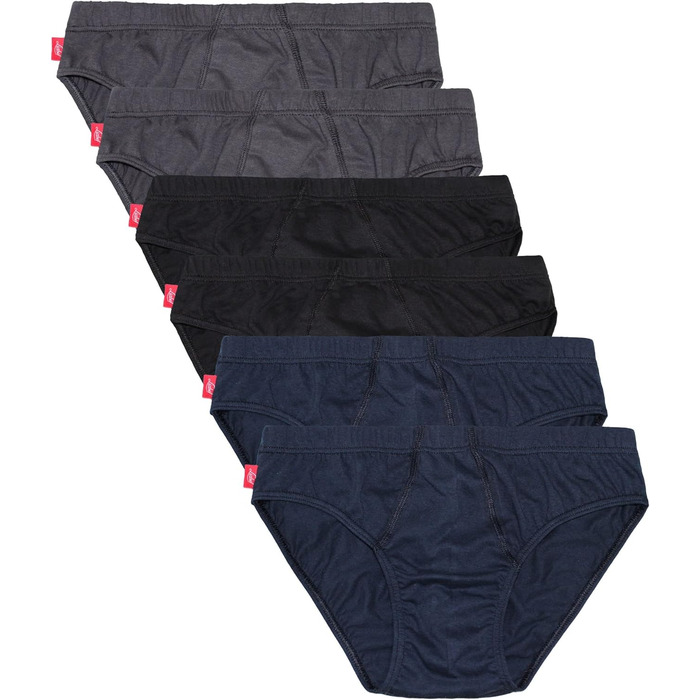 Труси чоловічі боксери Liabel з натуральної бавовни (3XL, набір 6 шт, багато кольорів)