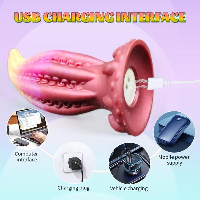 Jixaxe Октопус-вібратор з 10 щупальцями, анальний дildo з реалістичного силікону, для чоловіків та жінок