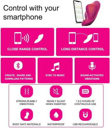 Вібратор для жінок та пар з 9 режимів вібрації та пультом дистанційного керування (APP)