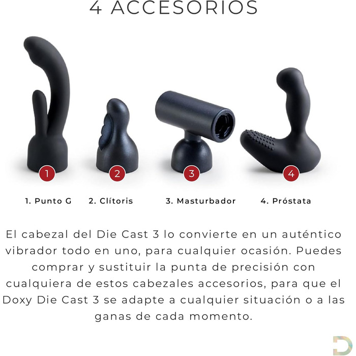 Масажер для жінок Doxy Die Cast 3 - бездротовий вібратор-паличка, рожевий