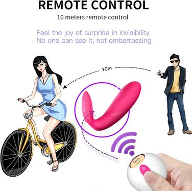 Вібратор-кулька ChicLSQ з пультом дистанційного керування, 10 режимів вібрації, для стимуляції клітора, вагіни та G-точки, нагрівається до 42°C