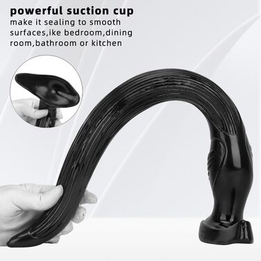 Анальний секс-іграшка з сильним присоском (Large) - великий, гнучкий, з ПВХ