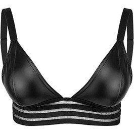 Чорний шкіряний браслет Noir Handmade Wet Look F157, розмір M