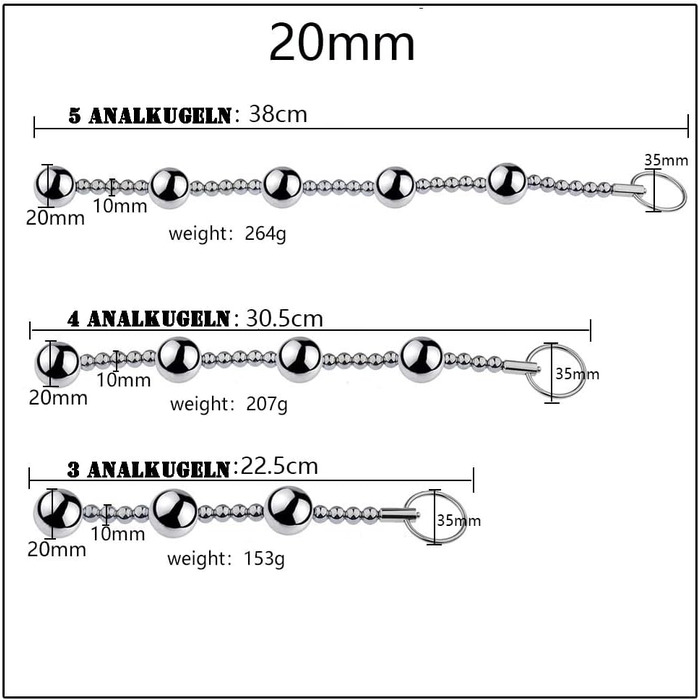 Анальні намиста з нержавіючої сталі з кільцем для булавки, анальні кульки, анальна ланцюжок, анальний плагін, металеві вагінальні кулі, сексуальні іграшки для жінок, сексуальні продукти для дорослих, 25 мм анальна ланцюжок з 5 намистин