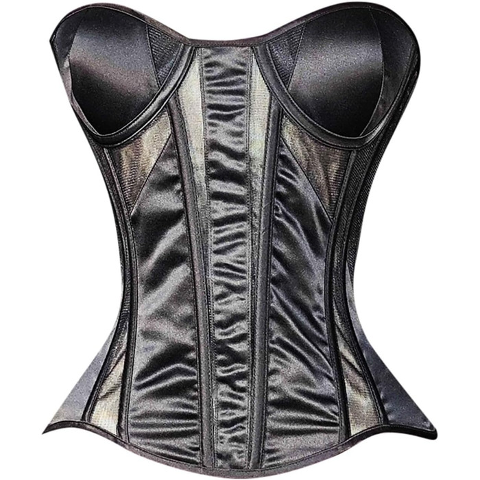 Корсаж чорний для жінок, костюм пірата великих розмірів, сексуальний бюстгальтер для великої груди, фігуроформуюча білизна, ідеально як спідня білизна, жіноча білизна, карнавальний/геловінський костюм, костюм пірата, shapewear, чорний