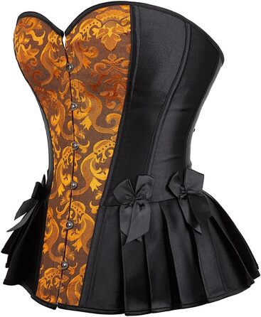 Жовтий корсет-корсет Grebrafan для жінок у готичному стилі для вечірок
