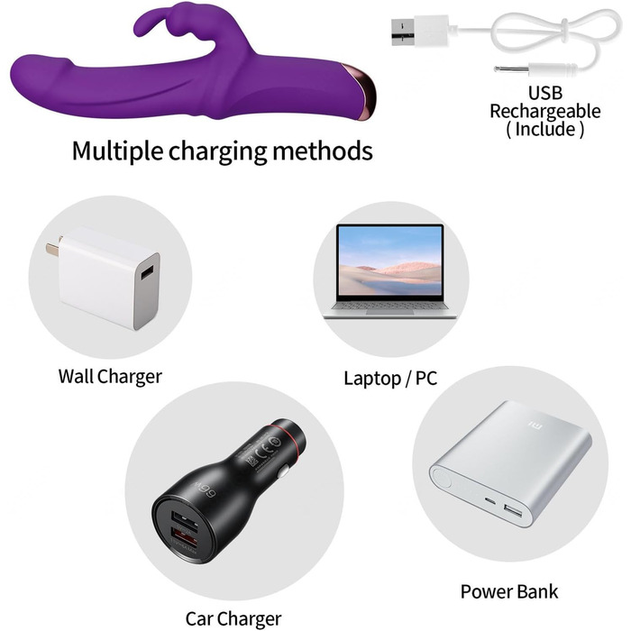 Вібратор Rabbit Silikon Dildo з 10 режимами вібрації - Інтимна іграшка для жінок та пар, Червоний