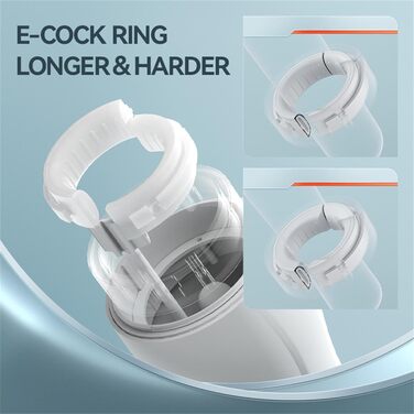 Масажер для чоловіків з 10 режимами вібрації, 4 режимами насосу та функцією нагріву - чорний