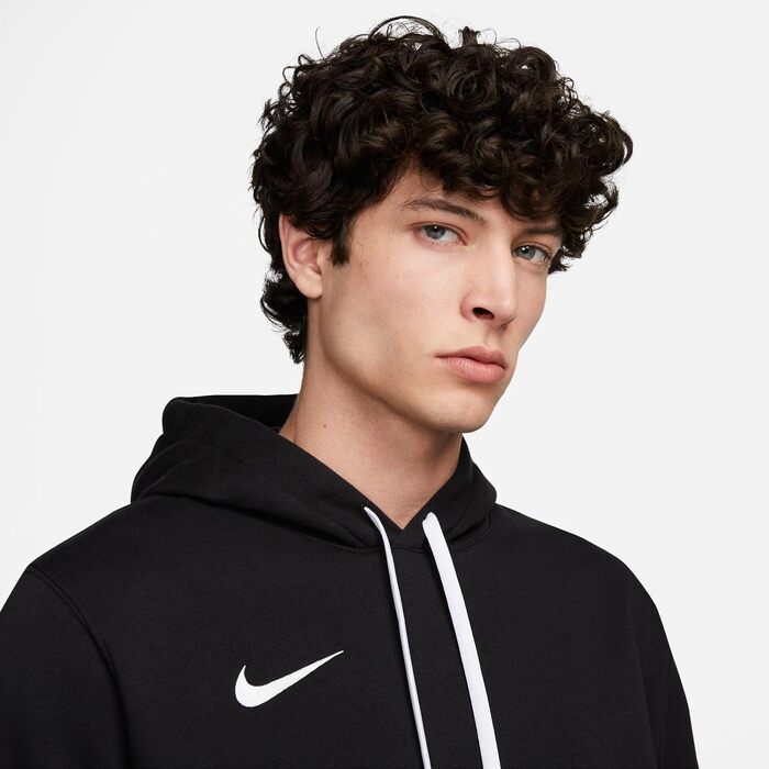 Чоловіча толстовка з капюшоном Nike Park 20 Fleece Hoodie, чорна/біла, розмір L