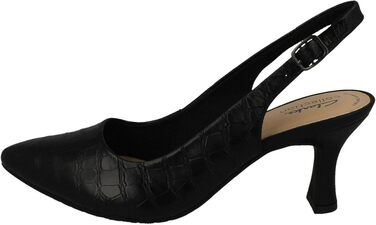 Жіночі туфлі Clarks Kataleyna Step чорного кольору з текстурою під крокодила, розмір 39.5 EU