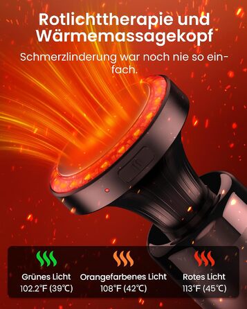Перкусійний масажер Napre Massage Gun з подовжувачем та 3 кутами нахилу для спини, шиї та плечей, ручний масажний пістолет, світло-блакитний
