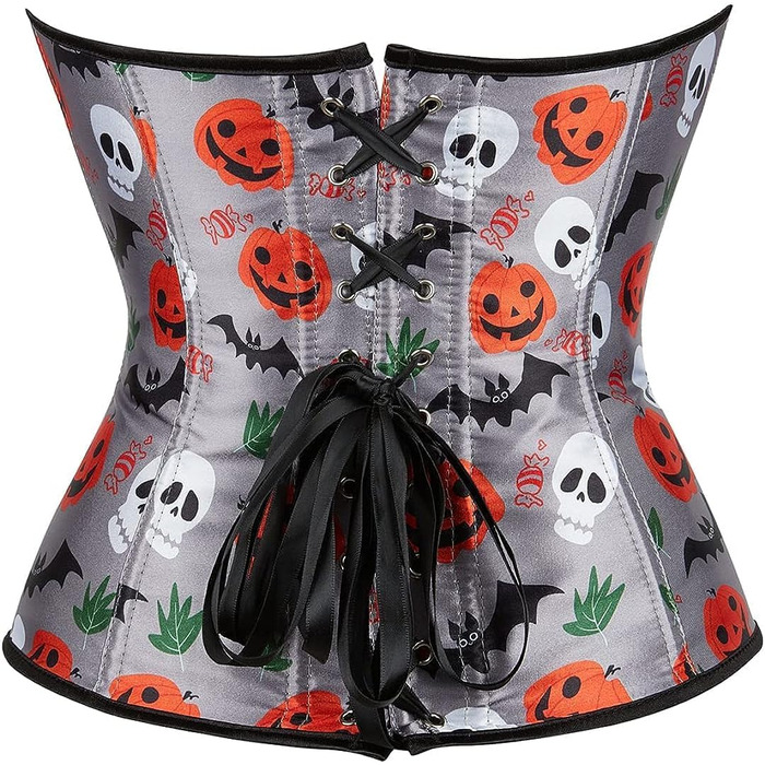 Жіночий корсет ADELCE з квітковим принтом, сірий, 4XL, вінтажний стиль, для створення сексуального образу