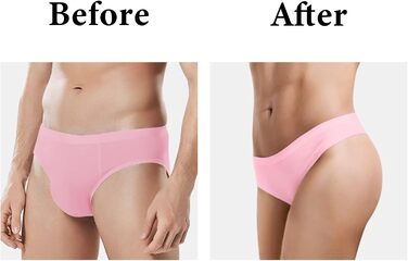 Танга-шорти LittleForBig з прихованим гафелем, гладкі шовкові, чорні - для кросдресерів та трансгендерних осіб