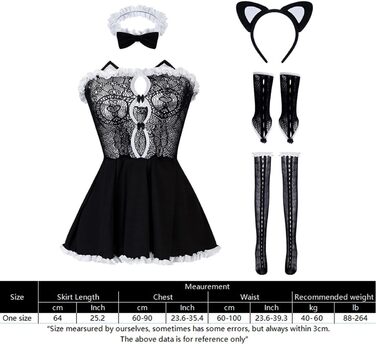 Костюм горничної SNOMYRS: сет сексуальної котячої нижньої білизни, аніме косплей, мереживна сукня Лоліти, сором'язливий стиль, комплект з носками та котячими вушками