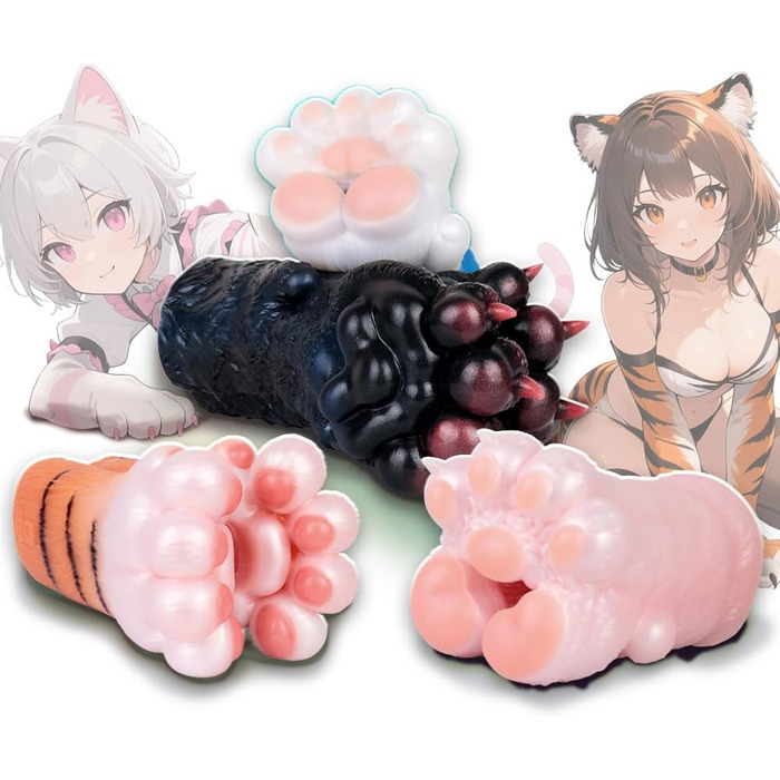 Масажер для чоловіків з 3D-силіконовою лапою, для самостійного використання, 4 моделі, преміум-якість