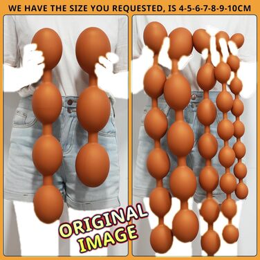 Анальні кулі з силікону Leyuye, екстра-довгі, анальна ланцюжок, плагін, для сексуальної стимуляції, чоловіки/жінки (XXXXL)