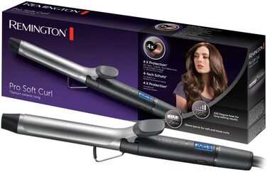 Стайлер для волосся Remington Pro Soft Curl Digital CI6525, кераміко-турмалінове покриття, діаметр 25 мм, LCD-дисплей, 130-220°C