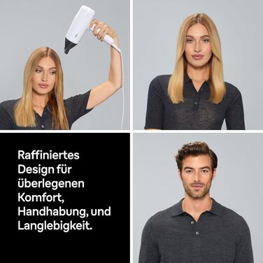 Фен для волосся Braun HD4.2 з дифузором та styling-насадкою, технологія Super IONTEC, 2100 Вт, 3 температури та 3 швидкості, чорно-сірий (BRHD226E)