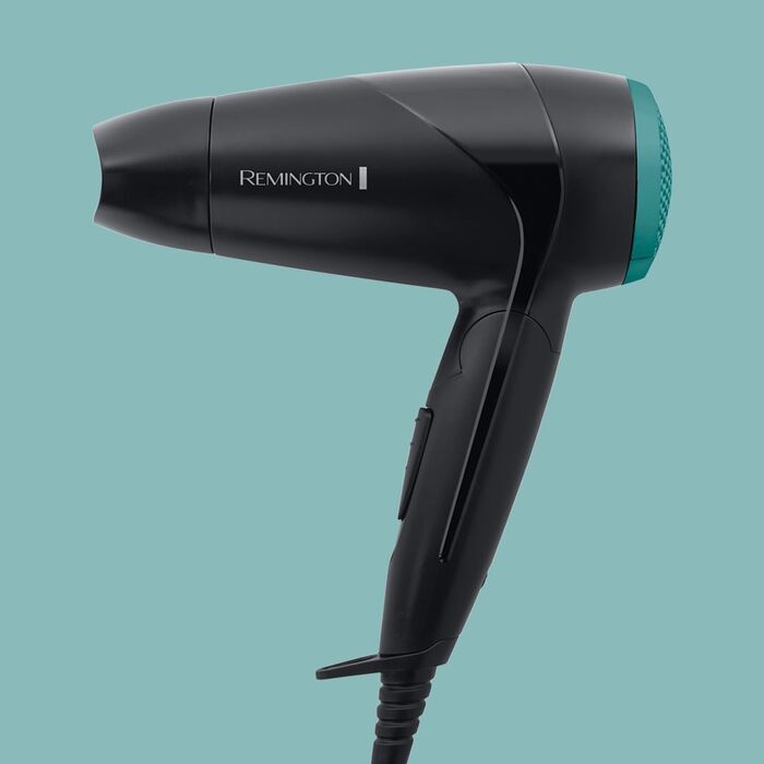 Дорожній фен Remington On The Go D1500 білий: складаний, 2000 Вт, з дифузором та вузьким соплом, двовольтажний (120/240V)