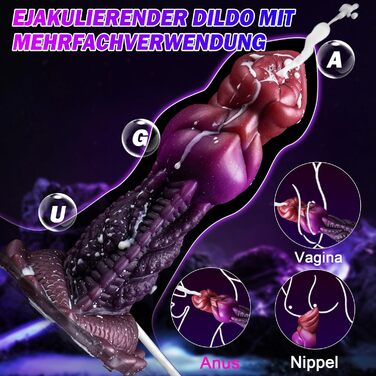 Силіконовий дildo-дракон зі спреєм, 19 см, анальний плаг для жінок та чоловіків