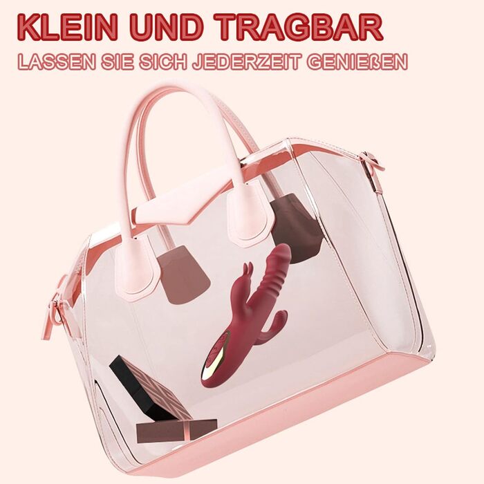 Вібратор PQKuss для жінок з кліторальною стимуляцією, анальний дildo, секс-іграшки 4 в 1, 30 режимів