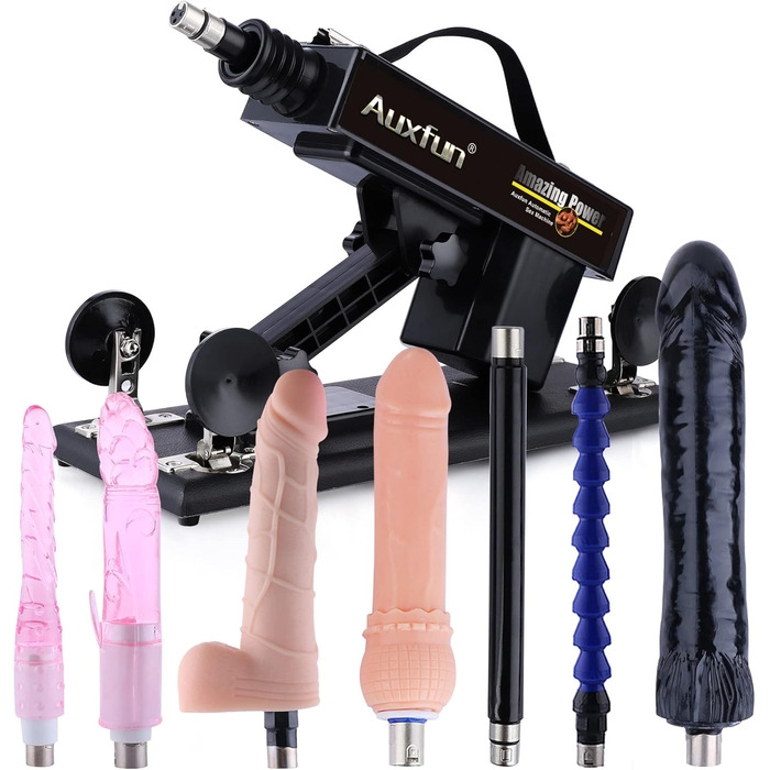 Секс-машина з дилдосами та мастубатором, Love Machine з 8 насадок-дилдо, секс-іграшки для жінок та чоловіків