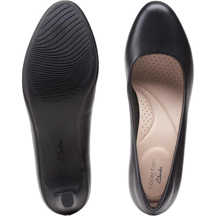 Жіночі туфлі-човники Clarks Ambyr Joy, шкіряні, чорні, розмір 39 EU