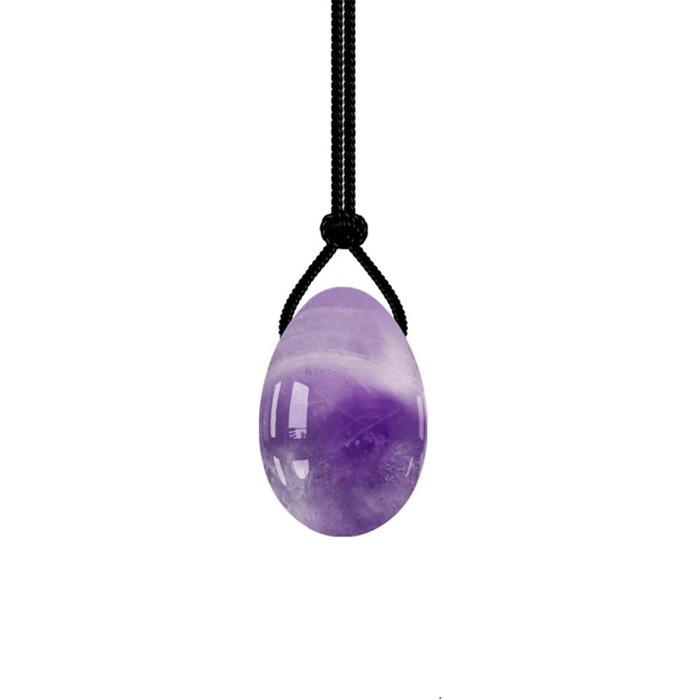 Яспір Рожевий Кварц, Нефрит, Аметист - Яспір Яйця для Вагінального Масажу та Кегель-вправ, Набір (M, S)