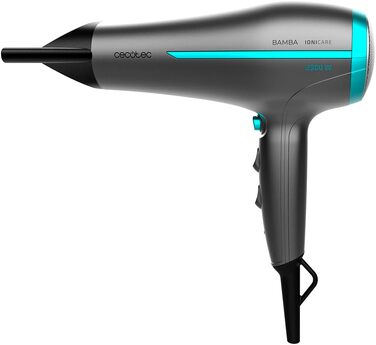 Фен для волосся Cecotec IoniCare 5200 Aura 2300W з іонною технологією, DC-мотором, дифузором та вузьким соплом, чорний