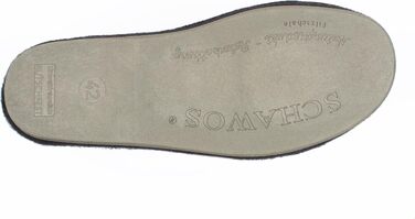 Чоловічі войлочні капці SCHAWOS 6030 з натуральної вовни, антрацит, розмір 43 EU