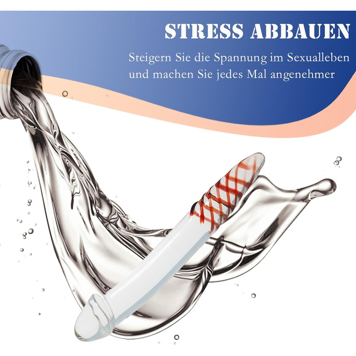 Анальний дildo з скла для жінок та чоловіків, великий розмір, преміум якість