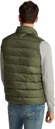 Чоловічий легкий пуховий жилет Tommy Jeans, колір Fatigue Green, розмір XS