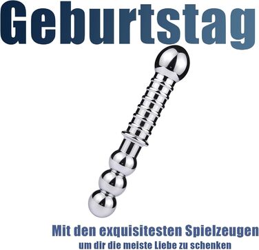 Анальний плагін з подвійним голівкою SM Metall - BDSM, еротичне рабство, дилдо, мастурбація, плагін для анального сексу, фетиш, прогресивний аналовий плагін для чоловіків, жінок, пар